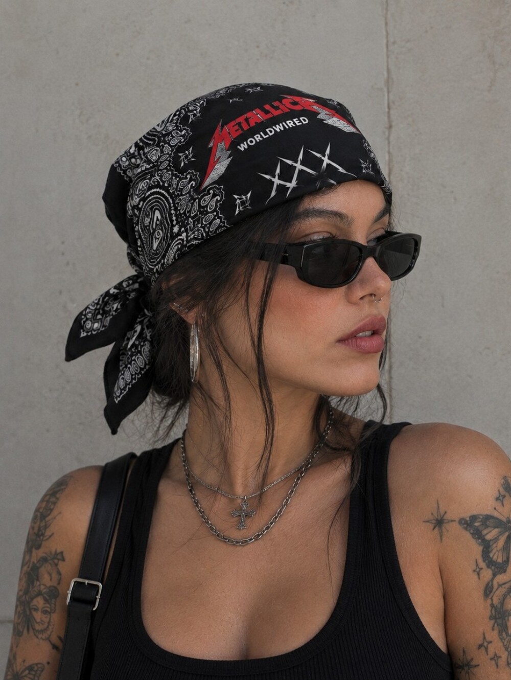 South America Metallica WorldWired Tour Black & Red Bandana